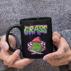 grass mug, stoner gift, funny cannabis gifts, weed lover mug