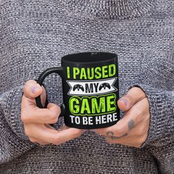 Paused my Game Mug, Computer Gamer Coffee Cup, Funny Computer Gaming Gift, Playstation5