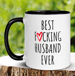 best fucking husband ever, personalized anniversary gifts, husband coffee mug, gift for husband