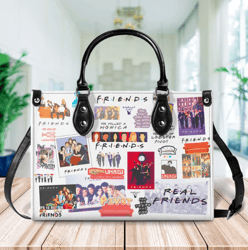 Friends TV Show Handbag, Friends Lover Handbag, Custom Leather Bag Show Woman Handbag