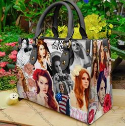 Lana Del Rey Music Singer Premium Leather Bag, Lana Del Rey Lover's Handbag, Woman Handbag, Lana Del Rey Bags