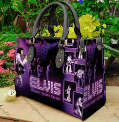 Elvis Presley Leather Handbag, Elvis Presley Singer PU Bag For Women, Custom Leather Bag
