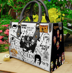 Freddie Mercury Handbag,Freddie Mercury Leather Bag,Freddie Mercury Purse ,Tour Music handbag