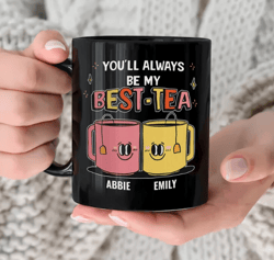 Custom Best Friend Mug, Bestie Ceramic Cup Personalized, Best Friend Friendship mug, Gift For Her, Gift for Him