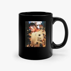 Travis Scott Butterflies Ceramic Mug, Funny Coffee Mug, Custom Coffee Mug