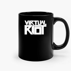 Virtual Riot Ceramic Mug, Funny Coffee Mug, Custom Coffee Mug