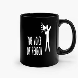 Voice Of Reason Premium Ceramic Mug, Funny Coffee Mug, Custom Coffee Mug