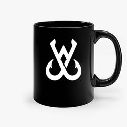 Walleye Warriors Black Ceramic Mug, Funny Coffee Mug, Custom Coffee Mug