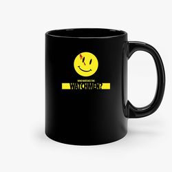 Watchmen Smiley Face Ceramic Mug, Funny Coffee Mug, Custom Coffee Mug