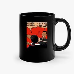 Will Smith Slap Chris Rock Oscars 2022 Ceramic Mug, Funny Coffee Mug, Custom Coffee Mug