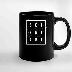 Scientist 2 Relaxed Black Ceramic Mug, Funny Gift Mug, Gift For Her, Gift For Him