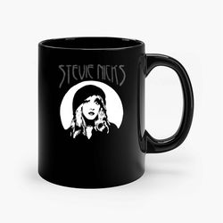 Stevie Nicks Vintage Black Ceramic Mug, Funny Gift Mug, Gift For Her, Gift For Him