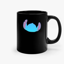 Stitch Black Ceramic Mug, Funny Gift Mug, Gift For Her, Gift For Him