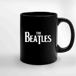 The Beatles Logo Ceramic Black Mug, Funny Gift Mug, Gift For Her, Gift For Him