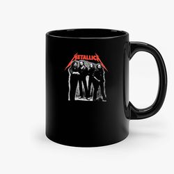 Retro Metallica And Justice For All Ceramic Mug, Funny Coffee Mug, Birthday Gift Mug