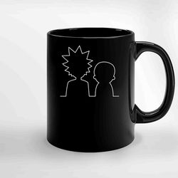 Rick And Morty Line Ceramic Mug, Funny Coffee Mug, Birthday Gift Mug
