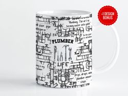 Plumber Life Mug, Mug Designs, Cricut Mug Press, Digital Download Mug