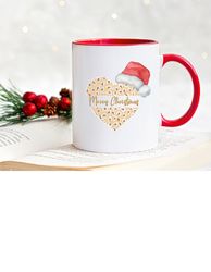 merry christmas santa mug, love christmas mug, christmas gift mug for women
