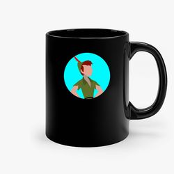Peter Pan Ceramic Mug, Funny Coffee Mug, Birthday Gift Mug