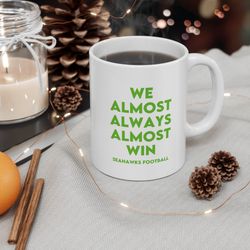 seahawks football coffee mug, unique gift idea, nfl cup