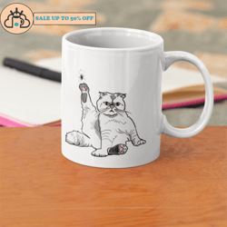 Karma is a Cat Swiftie fan Gift Ceramic Coffee Mug