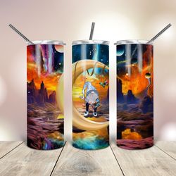 Gnome in Space Tumbler 20 Oz skinny, Gift For Lover, Gift For Her