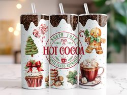 Hot Chocolate Tumbler, 20 oz Skinny Tumbler, Gift For Lover, Gift For Her