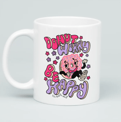 Donut Worrt Mug, Funny Mug Gift, Ceramic Mug, Positive Vibe Mug, Mental Health Mug, Gift For Him, Gift For Her