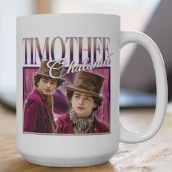 timothee chalamet photo mug, pretty boy mug, the king homage mug
