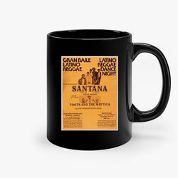 Santana Toots And The Maytals Original Concert Ceramic Mug, Gift For Him, Gift For Her
