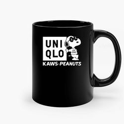 Uni Qlu Kaws Peanuts Ceramic Mug, Funny Coffee Mug, Custom Coffee Mug