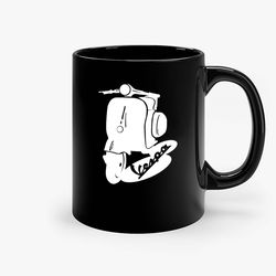 Vespa It S Classic Ceramic Mug, Funny Coffee Mug, Custom Coffee Mug