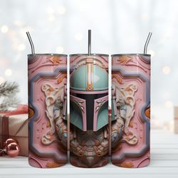 3D Darth Vader Pastel Tumbler, Birthday Gift Mug, Skinny Tumbler, Gift For Kids