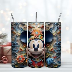 3D Mickey King Tumbler, Birthday Gift Mug, Skinny Tumbler, Gift For Kids