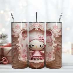 Royal Hello Kitty Tumbler 20oz, Birthday Gift Mug, Skinny Tumbler, Gift For Kids