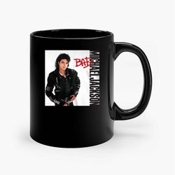Michael Jackson Bad Album Smooth Ceramic Mugs, Funny Mug, Birthday Gift Mug, Custom Mug, Gift for Her, Gift For Him