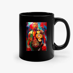 mike tyson champion belt fighter boxing pop art ceramic mugs, funny mug, birthday gift mug, custom mug, gift for her