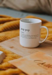 Custom Pop Pop Definition Coffee Mug, Gift For Grandpa, Gift Idea For Grandpa, Custom Grandpa Mug