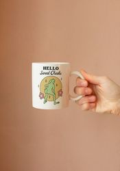 Hello Sweet Cheeks Frog Coffee Mug, Funny Coffee Cup, Funny Gift, Frog Lover Gift, Funny Rude Gift