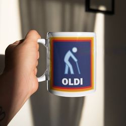 Oldi Coffee Mug, Funny Gift For Parents, Gift For Grandparent, Oldi Tea Mug Gift For Dad, Gift For Grandparent