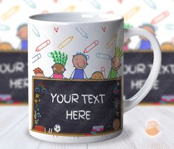 custom toddlers teacher mug wrap sublimation mug wrap png 11oz coffee mug wrap personalized design for mug daycare