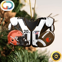 Cleveland Browns NFL Sport Ornament Custom Your Name And Number