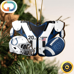 Indianapolis Colts NFL Sport Ornament Custom Your Name And Number