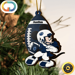 Ncaa Penn State Nittany Lions Mickey Mouse Christmas Ornament Custom Your Name And Number