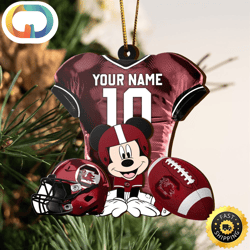 Ncaa South Carolina Gamecocks Mickey Mouse Christmas Ornament