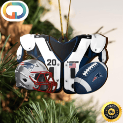 New England Patriots NFL Sport Ornament Custom Your Name And Number