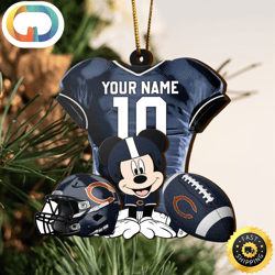NFL Chicago Bears Mickey Mouse Christmas Ornament