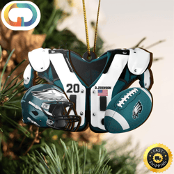 Philadelphia Eagles NFL Sport Ornament Custom Your Name And Number