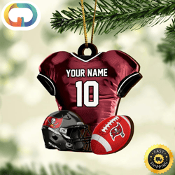 Tampa Bay Buccaneers NFL Sport Ornament Custom Name And Number