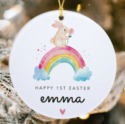 Personalized 1st Easter Gifts for daughter, granddaughter, niece, Kids Name Tag, Backpack Tags, Diaper Bag tag, Name Tag